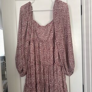 Floral Long Sleeve Dress